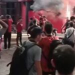 Hinchas leprosos se manifestaron contra Astore en la puerta del Coloso